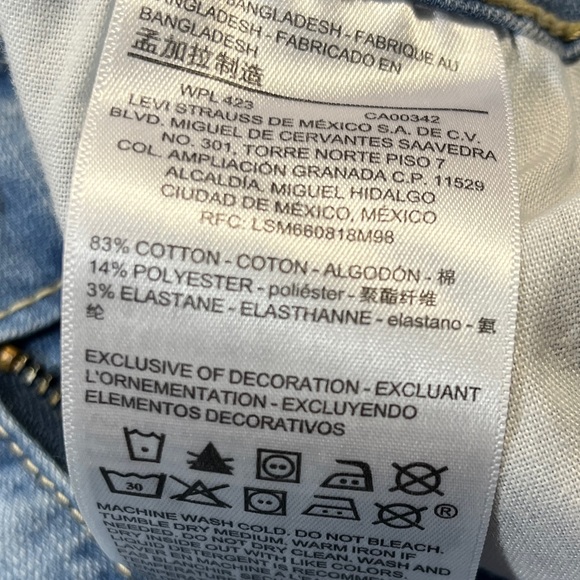 LEVI'S DENIZEN High Rise Jeggings 
Size 15 Skinny Leg - Picture 6 of 11